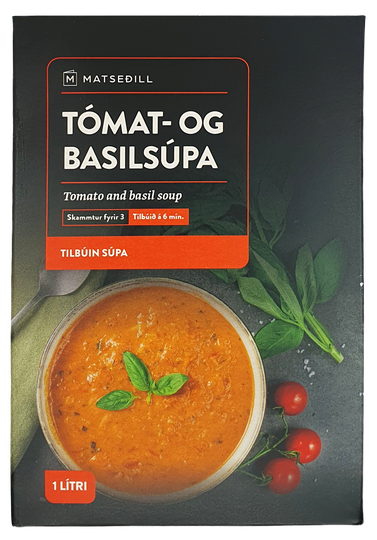Matseðill tómat- og basilsúpa
