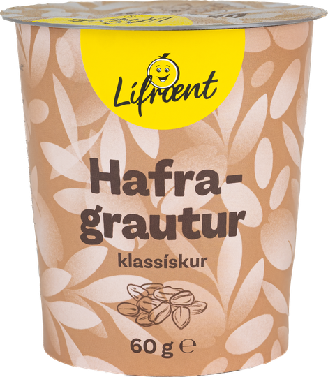 Krónan lífrænt hafragrautur í bolla