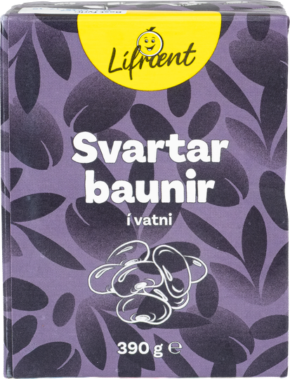 Krónan lífrænt svartar baunir