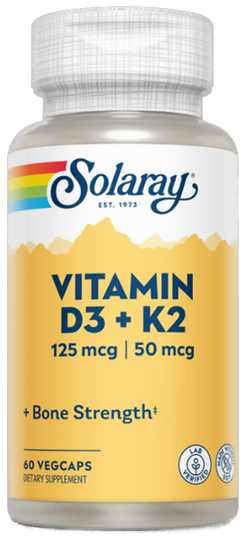 Solaray D3 & K2 vítamín