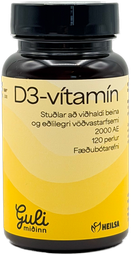 Guli miðinn d3-vítamín