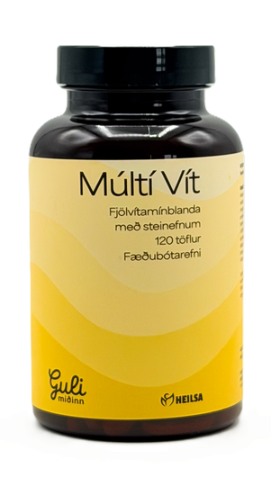 Guli miðinn múltí vítamín