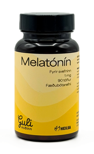 Guli miðinn melatónín 1mg