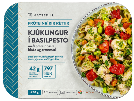 Matseðill kjúklingur í pestó
