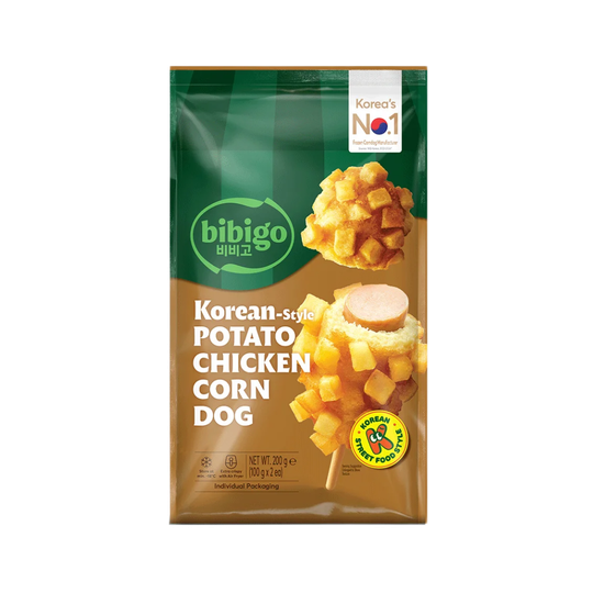 Bibigo korean potato chicken corndog