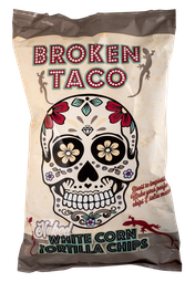 Broken Taco white corn chips
