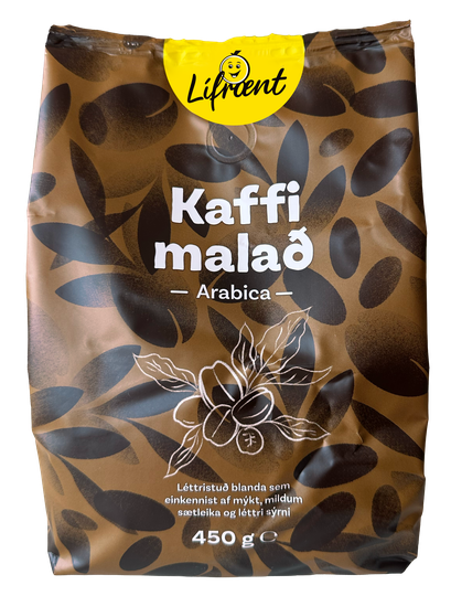 Krónan lífrænt kaffi malað