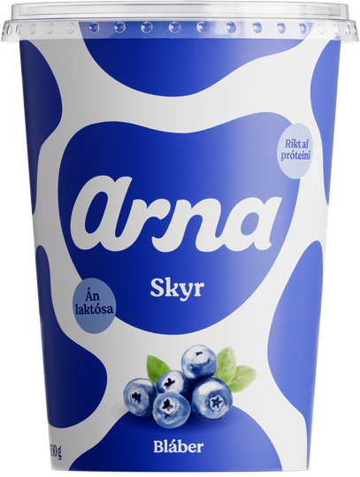 Arna skyr bláberja