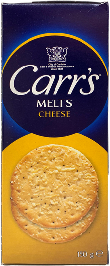 Carrs melts cheese kex