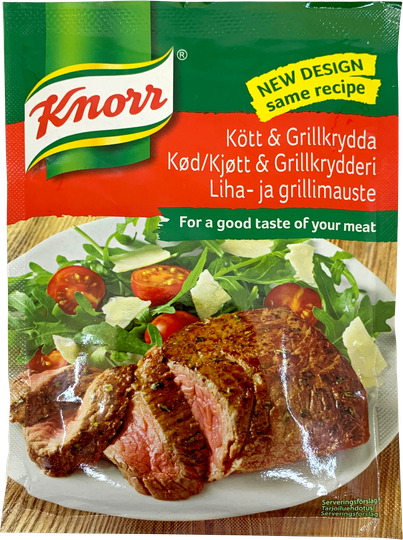 Knorr kjöt og grillkrydd í bréfi