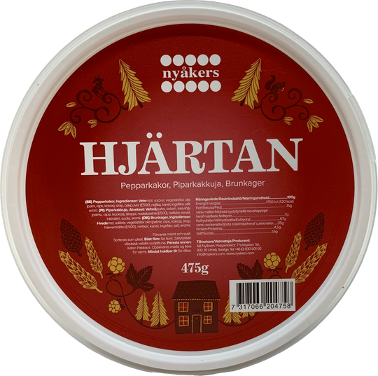 Nyakers piparkökuhjörtu