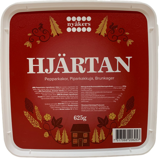 Nyakers piparkökuhjörtu lítil