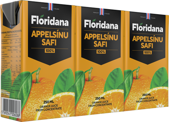Floridana appelsínusafi 3x250 ml