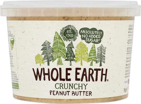 Whole Earth hnetusmjör crunchy 1kg