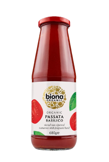 Biona passata með basilíku