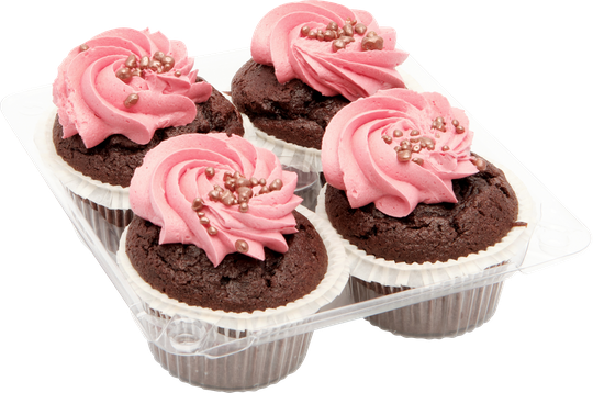 Gæðab rósa muffins 4 pk