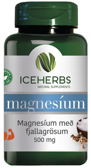 ICEHERBS magnesíum m/fjallagrösum