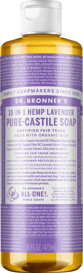 Bronners castile sápa lavender