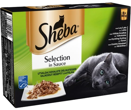 Sheba blandaður blautmatur (8x85 gr)