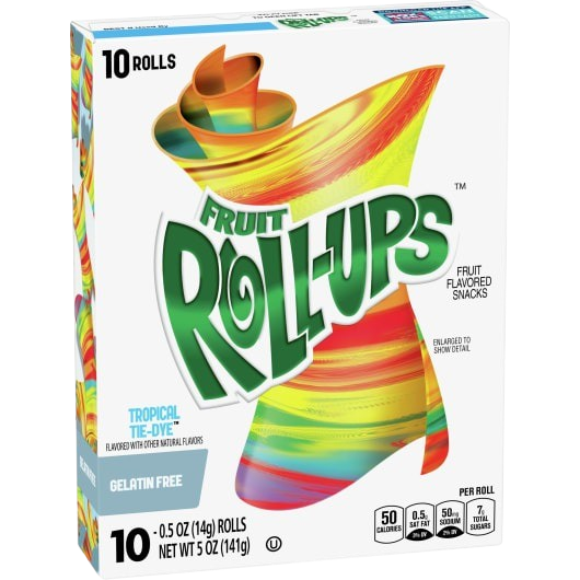 Fruit Roll-ups tropical tie dye