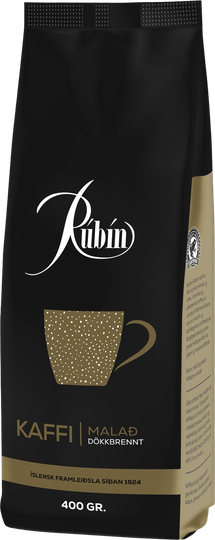 Rúbín kaffi malað svartur