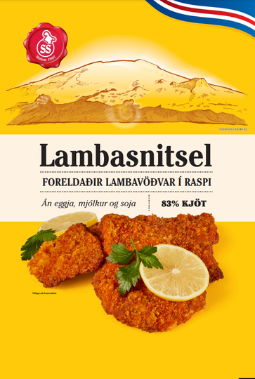 SS lambasnitsel í raspi fulleldað