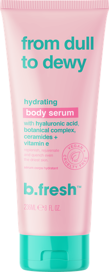 b.fresh from dull to dewy body serum