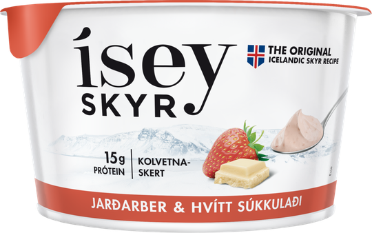 Ísey skyr jarðarber & hvítt súkkulaði 170g