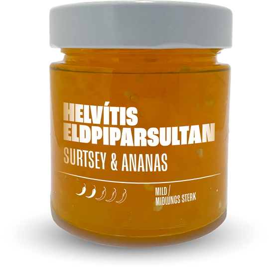 Helvítis eldpiparsultan surtsey & ananas