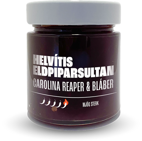 Helvítis eldpiparsultan carolina reaper & bláber