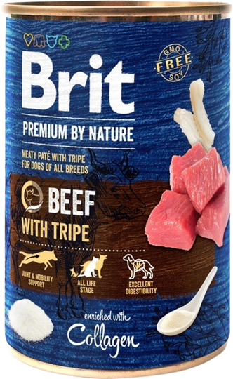 Brit hundamatur í dós beef w. tripe