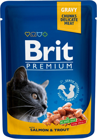Brit kattamatur í poka salmon&trout