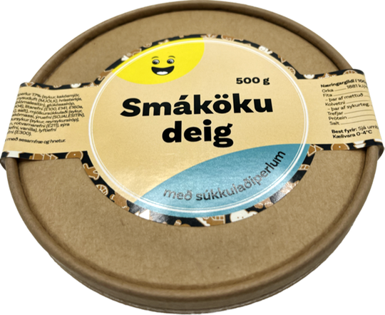 Krónu smákökudeig m/súkkulaðiperlum