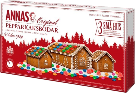 Annas piparkökuhús 3pk lítil