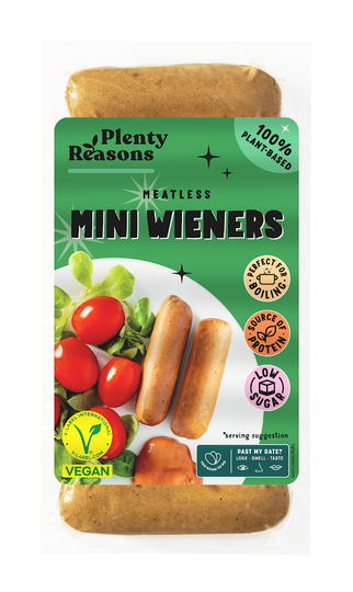 Plenty Reasons vegan mini hot dogs pylsur