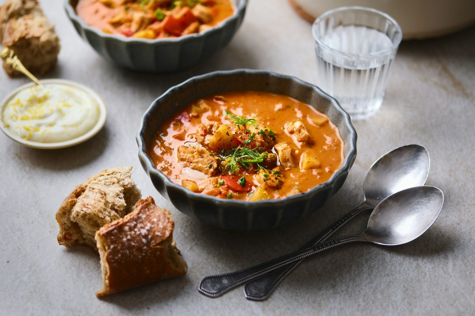 Fiskisúpa með ýsu, fennel og sítrónuaíoli